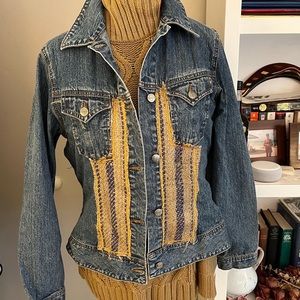 Hand embellished vintage Wrangler denim jacket. Size L